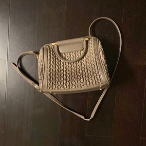 Never worn ruched top handle cross body